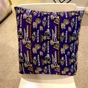 Custom made Baltimore Ravens throw pillow